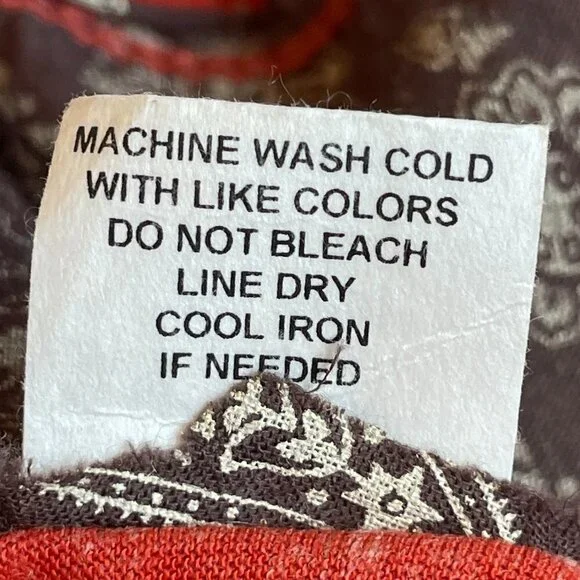 Living Doll Hampton's Crew Top Orange Red with Brown Rowing Graphic Size Medium - Picture 9 of 9